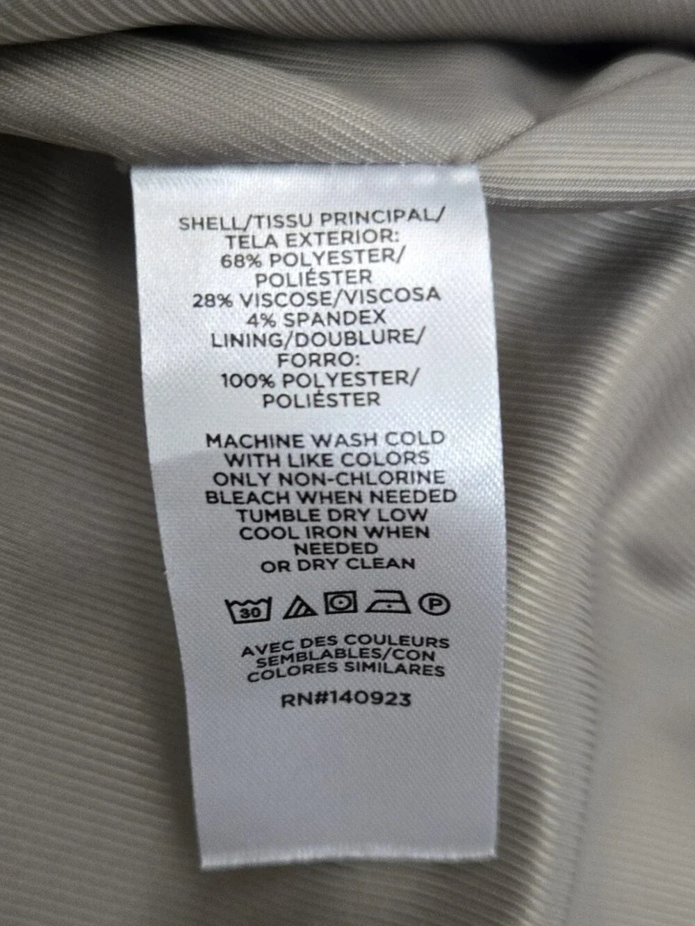 Loft Versa Womens Light Gray Pinstripe Double-Breasted Blazer